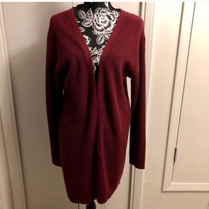 Cardigan/Duster with Lace Up Back